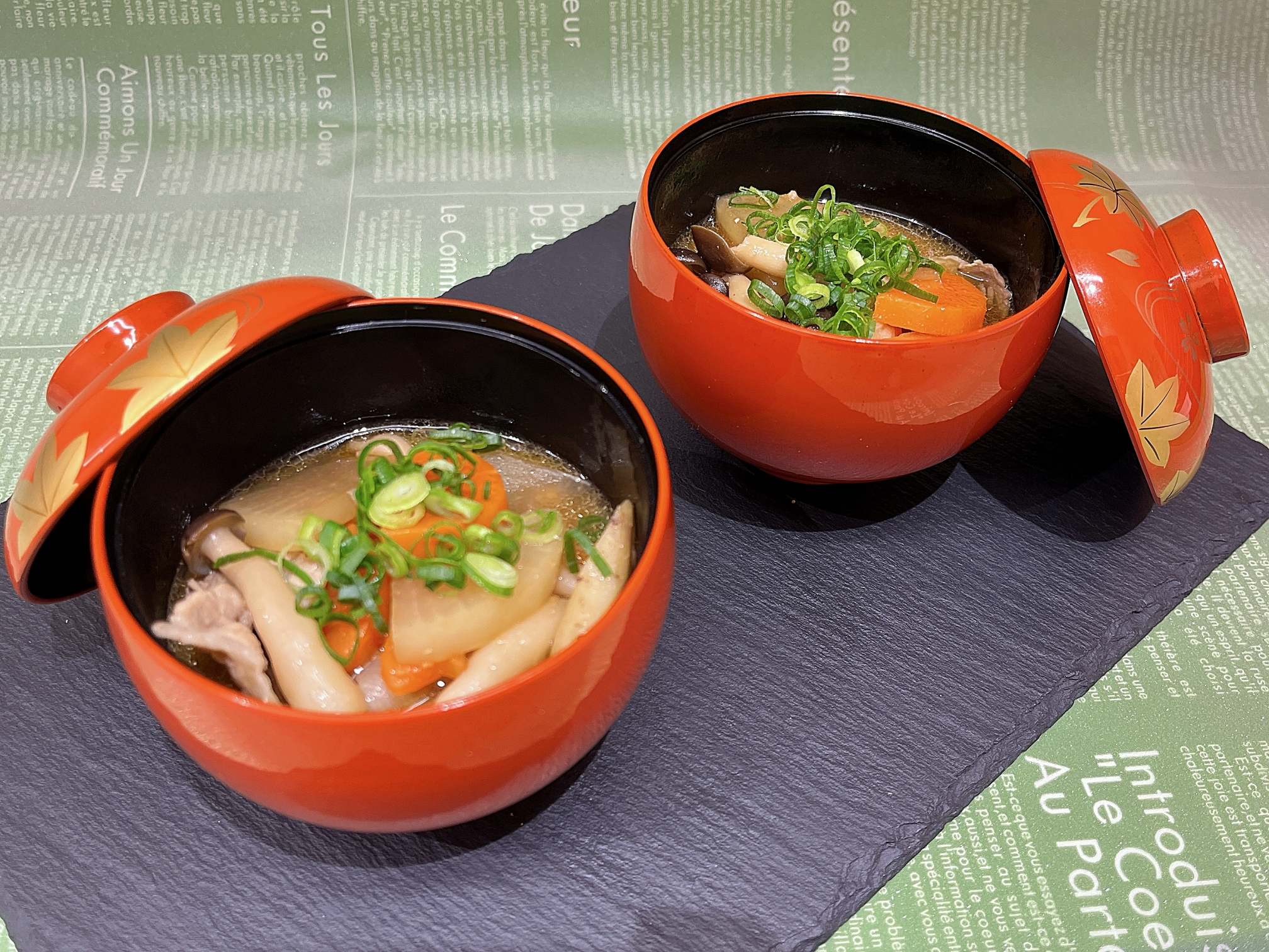 ハロちゃんこ鍋スープで豚汁