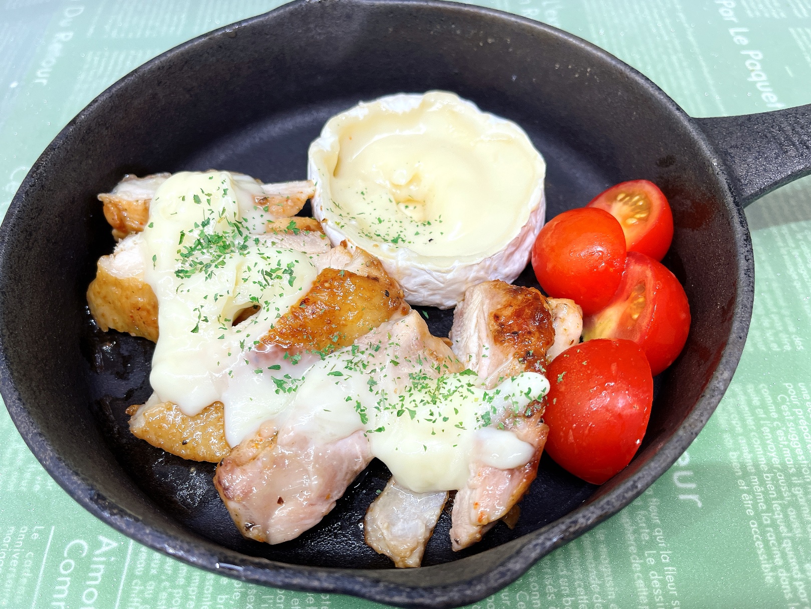 チキンのラクレット風