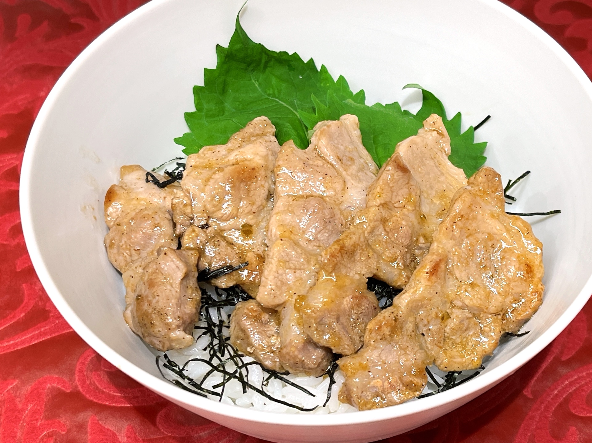 さっぱり豚丼、ぽん酢風味