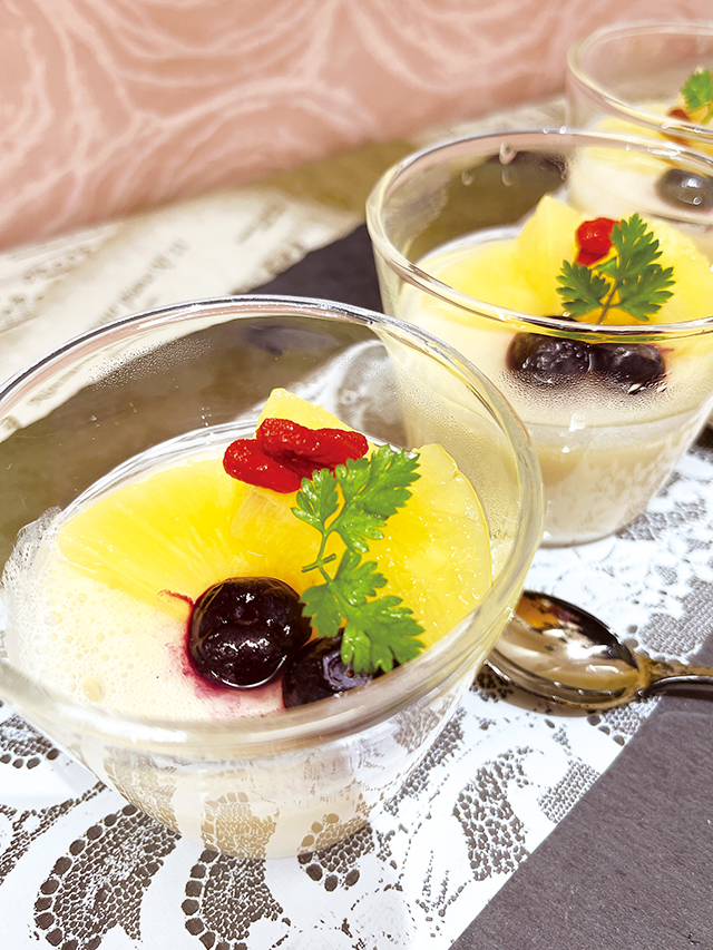 パイナップル風味の豆花