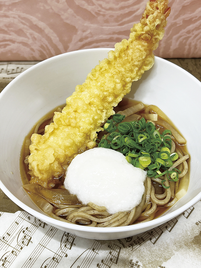 大根そば、とろろ芋添え