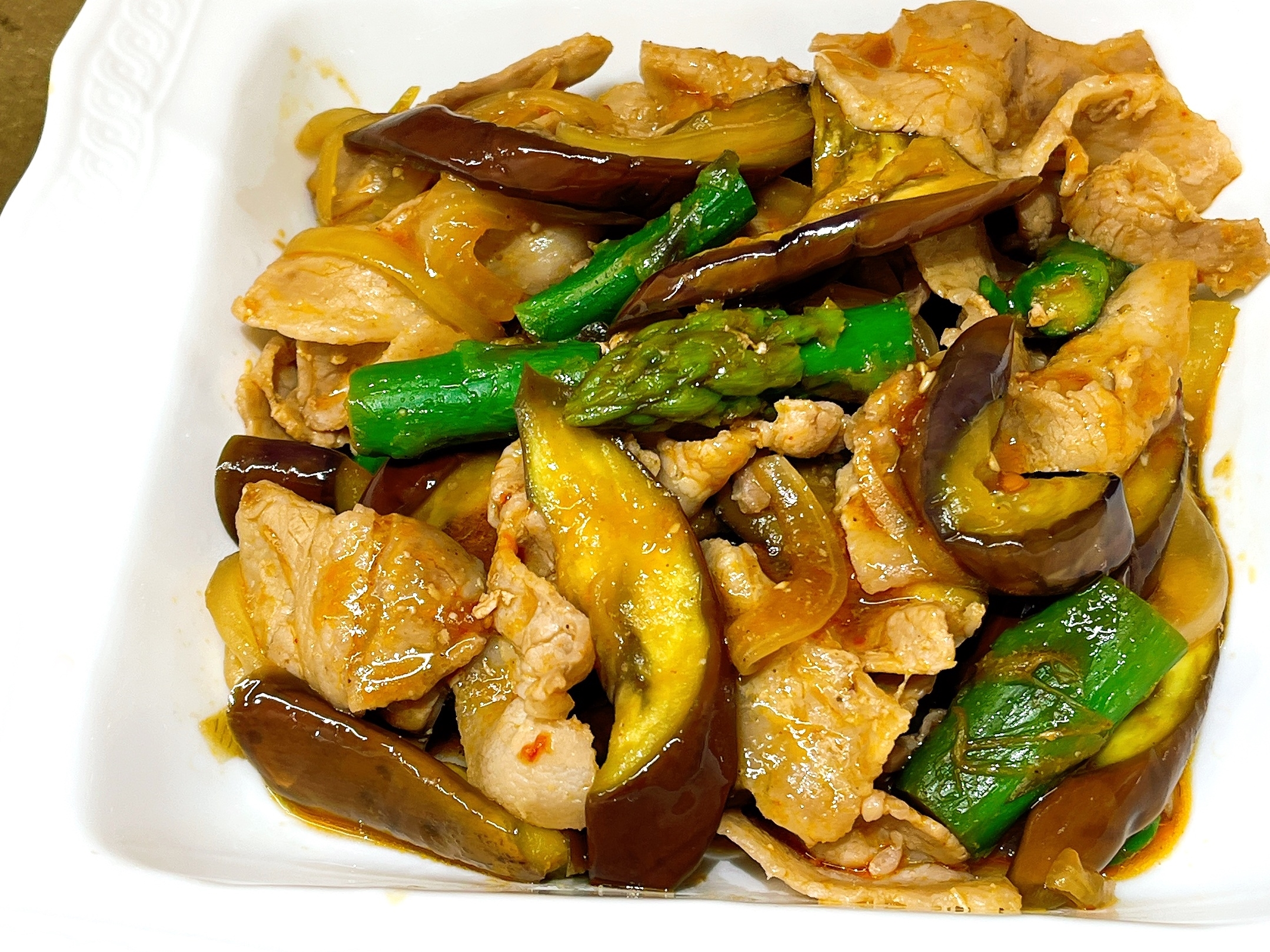 豚肉と野菜の辛味噌炒め