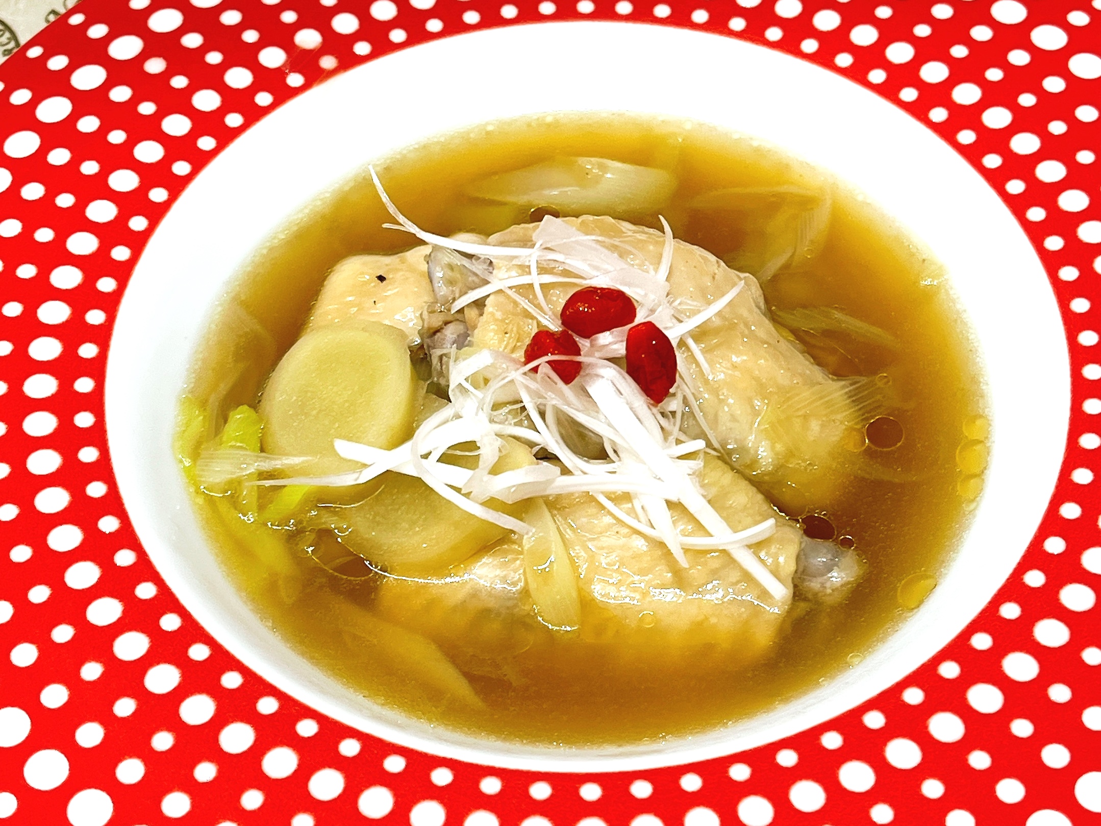 手羽中de参鶏湯風