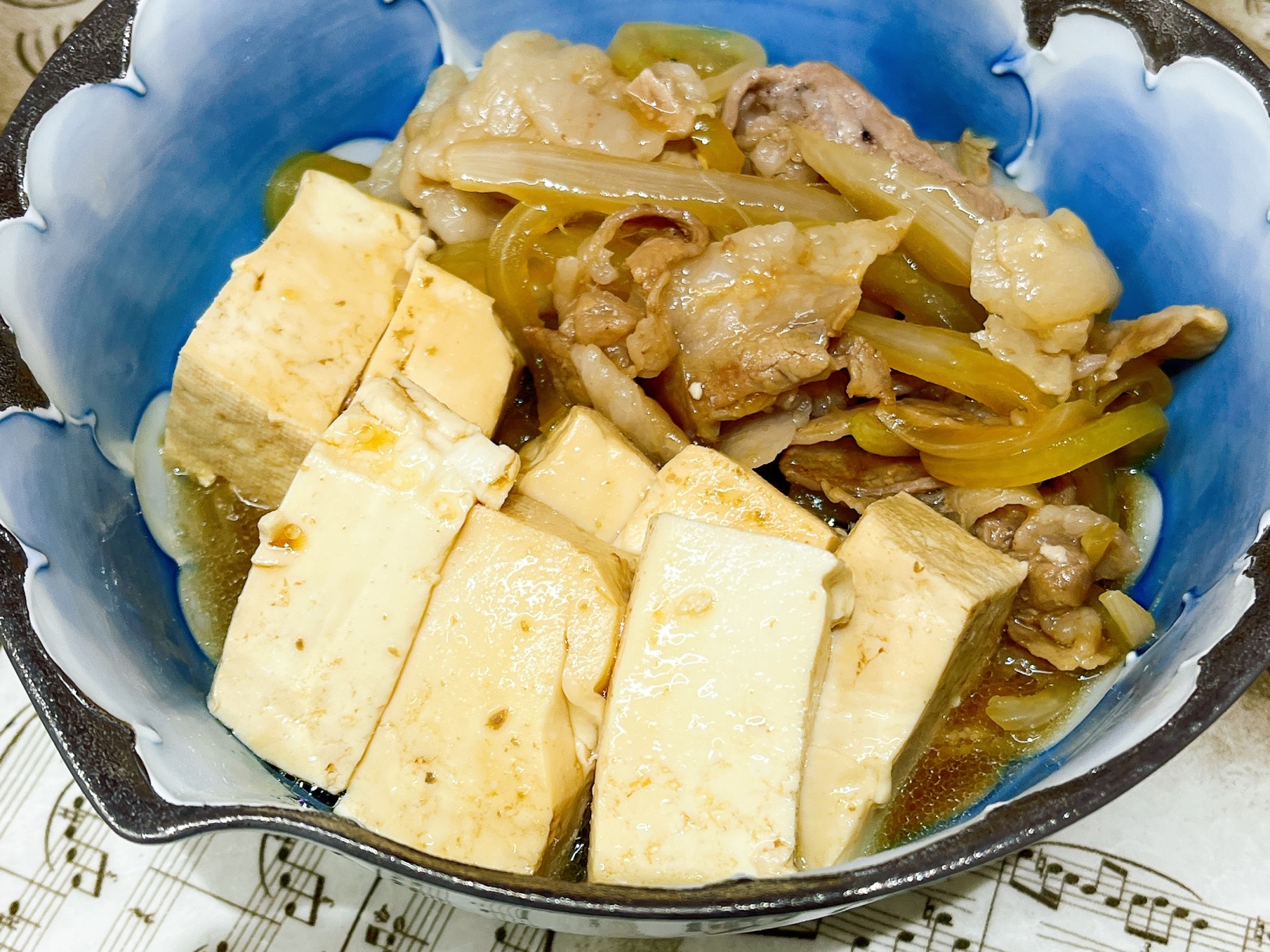 豚バラ肉de肉豆腐