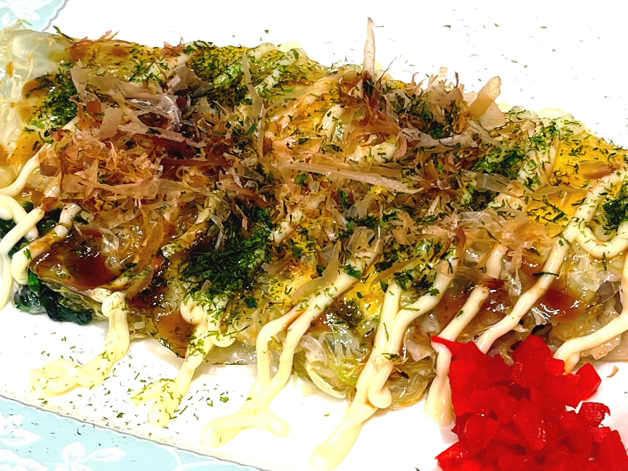 ライスペーパーdeお好み焼き