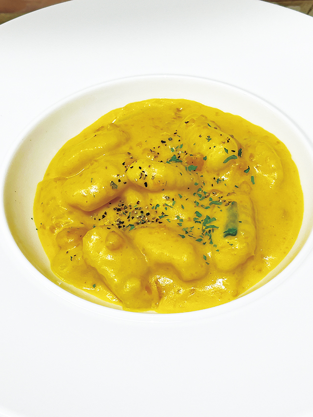 かぼちゃソースdeニョッキ